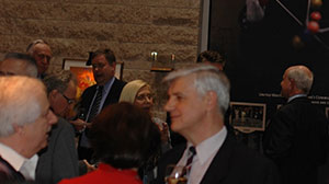 Mithat Pasic with guests at Colours of a Woman Art Show, Ottawa 2013